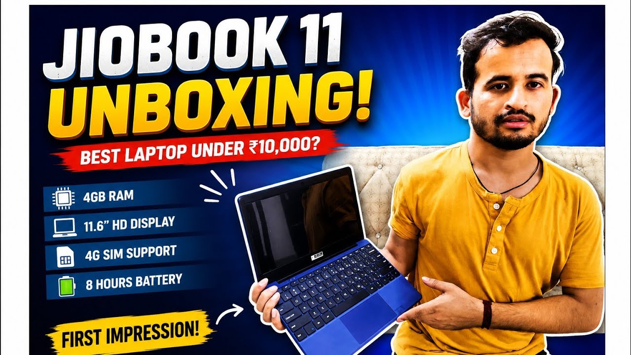 JioBook 11 Unboxing & First Impression 🔥 | ₹10,000 का Best Budget Laptop? | Full Review in Hindi