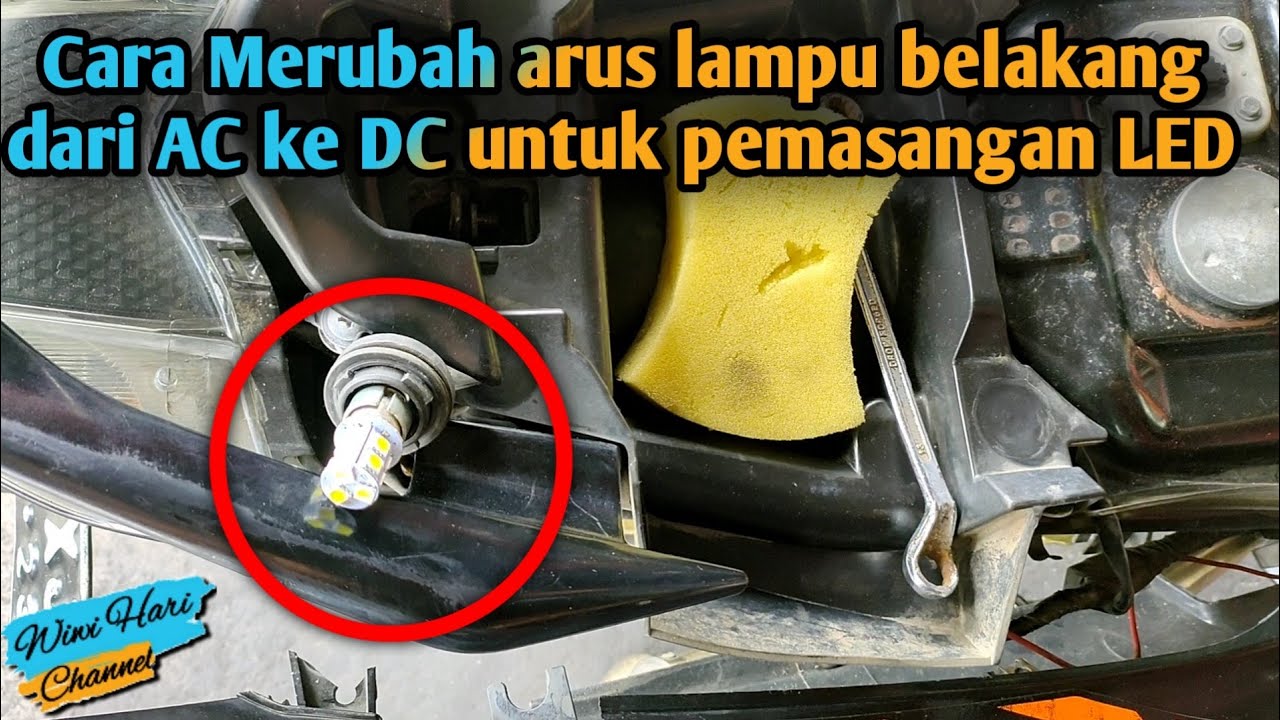 Cara merubah arus AC ke DC lampu belakang Jupiter MX || merubah arus lampu belakang jupiter MX