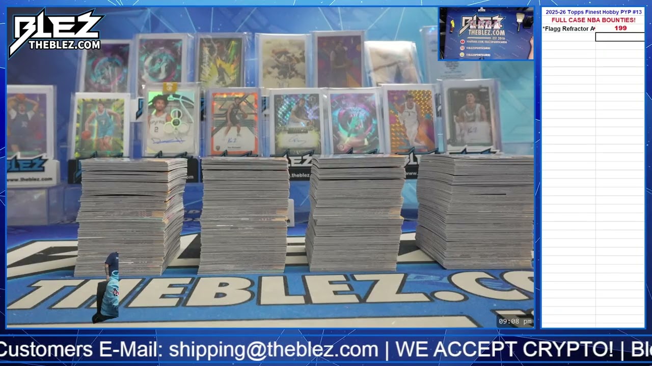 2025-2026 Topps Finest Hobby FULL CASE BREAK #13 Pick Your Player