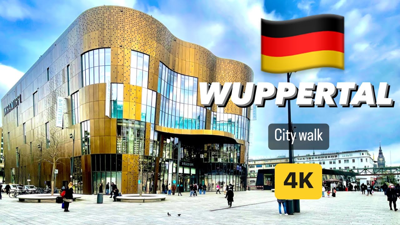 WUPPERTAL CITY WALK, GERMANY, 4K, UHD / WUPPERTAL STADT, DEUTSCLAND