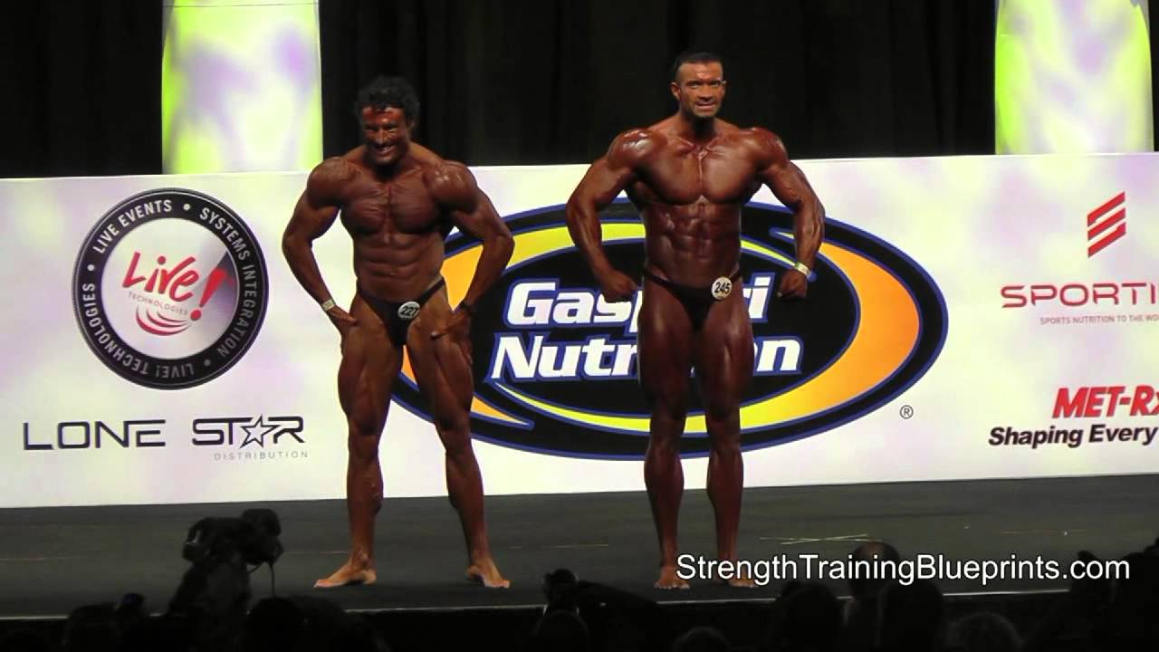 Arnold Classic overall champion Alessandro Galli, Italy.  Amateur Bodybuilding. Sports Festival