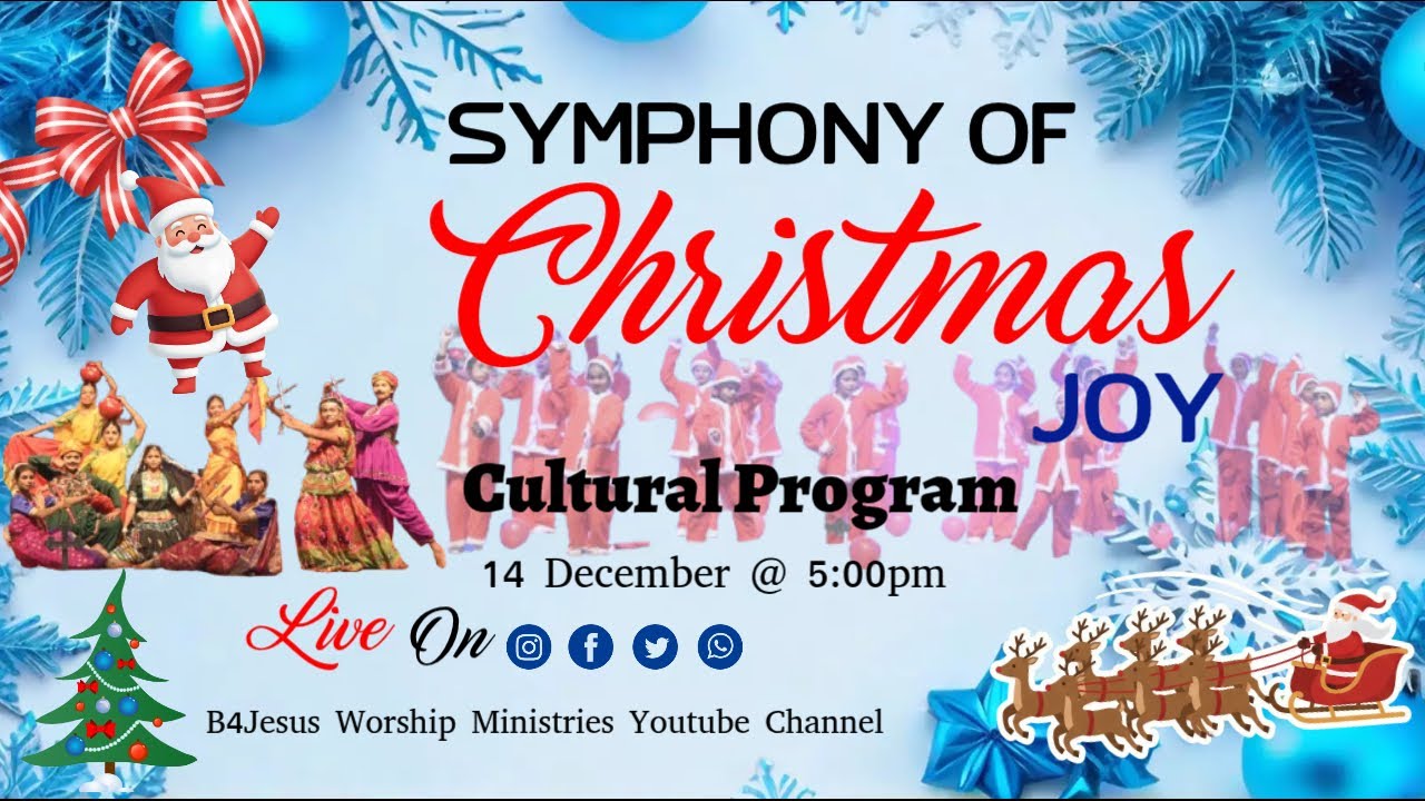🔴 LIVE SYMPHONY OF CHRISTMAS JOY || 14 DEC. 2025 || B4JESUS WORSHIP MINISTRIES