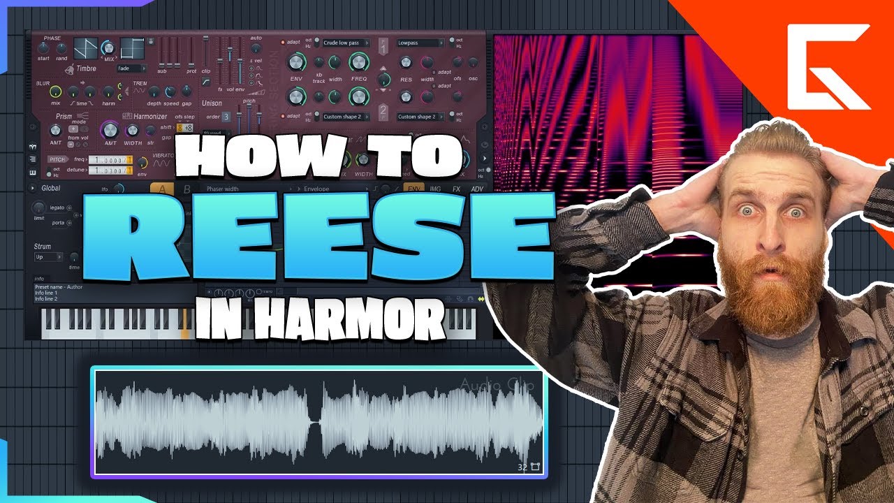 How to Make a DNB Reese Bass from Scratch in Harmor | FL Studio Tutorial