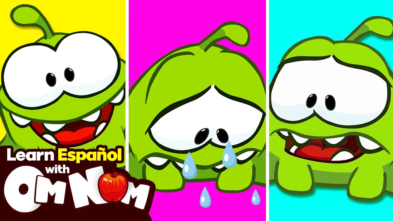 ¿Om Nom es feliz o triste? 😞 Aprende expresiones y emociones + Videos educativos