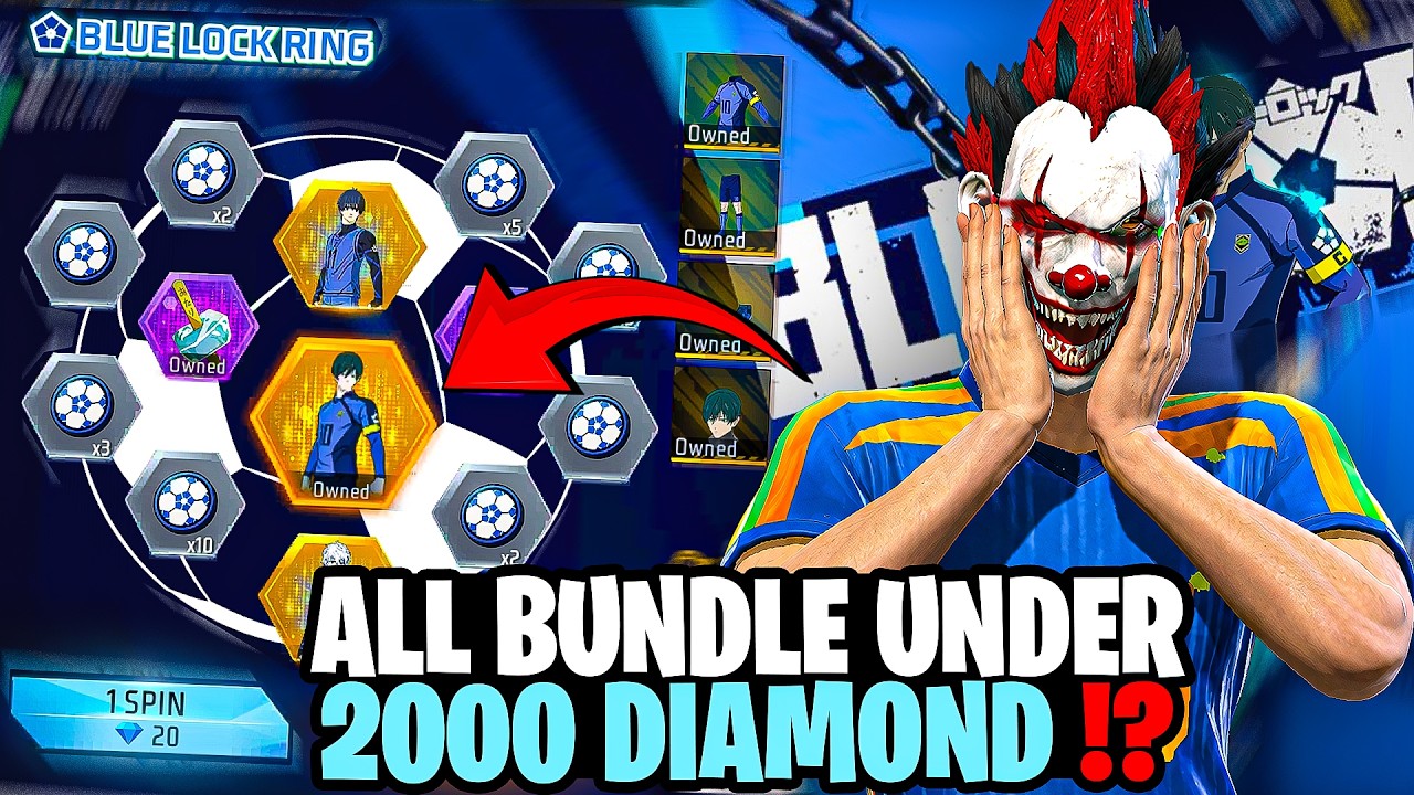 CAN I GET ALL BLUE LOCK BUNDLE UNDER 2000 DIAMOND 🤔?