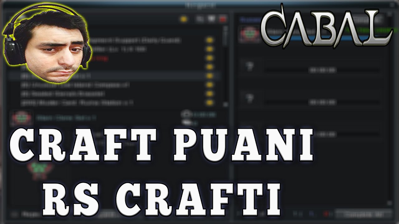Cabal'da Craft Puanı Kasma Ve Ruina Station Craftı | Cabal Online BÖLÜM 142