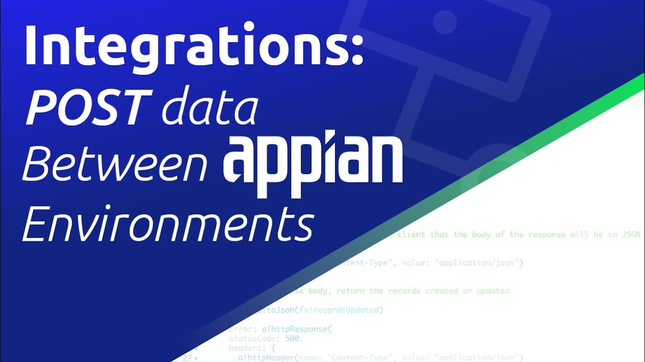 Использование интеграции для отправки данных между средами Appian | Интеграция 102
