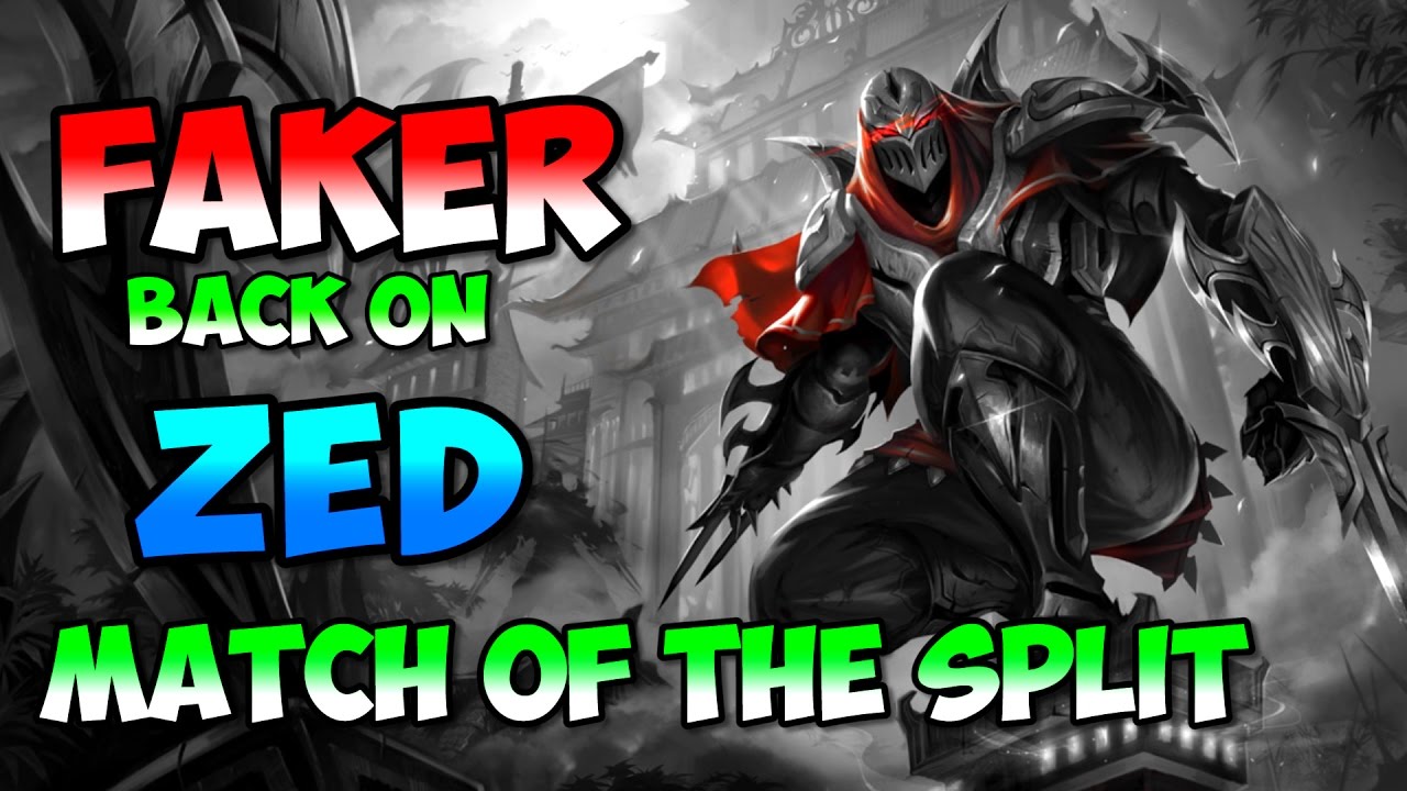 Faker back on Zed 2017 LCK Spring SKT v KT final game