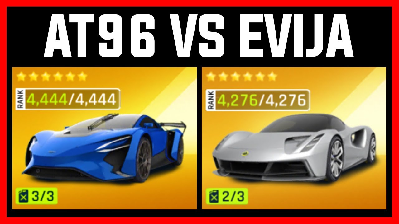 Asphalt 9 MAX Techrules AT96 VS MAX Lotus Evija