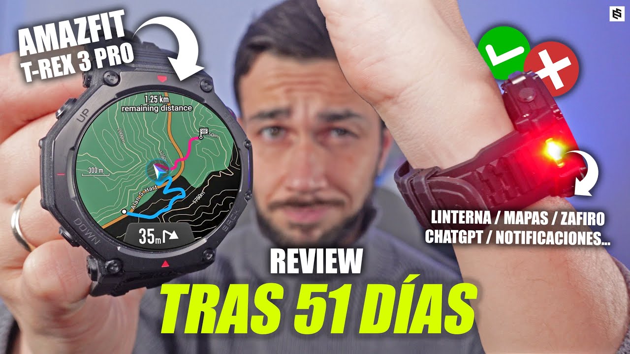 Es BRUTAL!🤯Amazfit T-REX 3 PRO | REVIEW tras MES y MEDIO