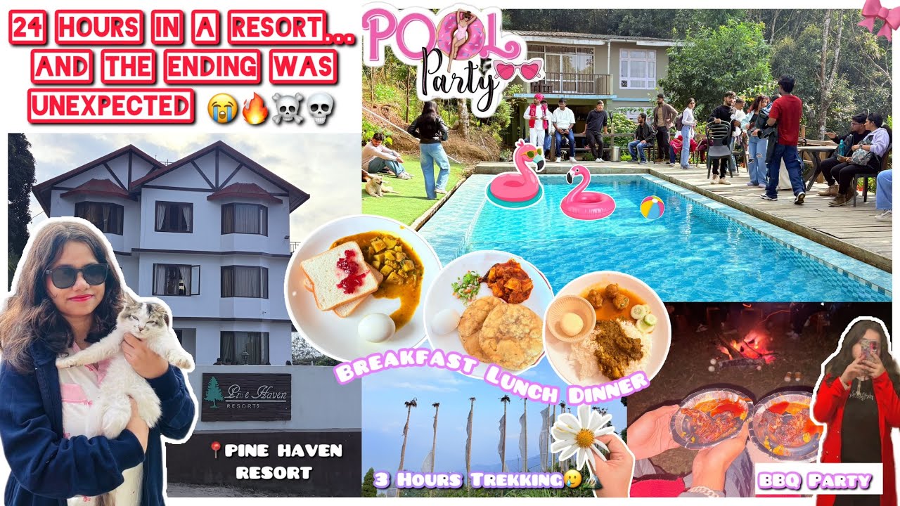 24 Hours Living a Resort Life in Lamahatta 🌲 | Pine Haven Stay Vlog✨