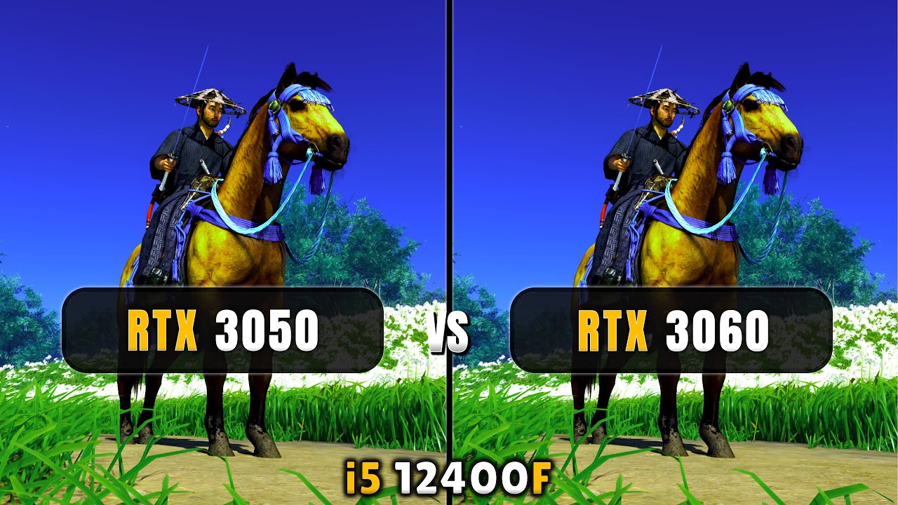 RTX 3050 vs RTX 3060 - i5 12400F - 1080p + DLSS On/Off- Test In 13 Games