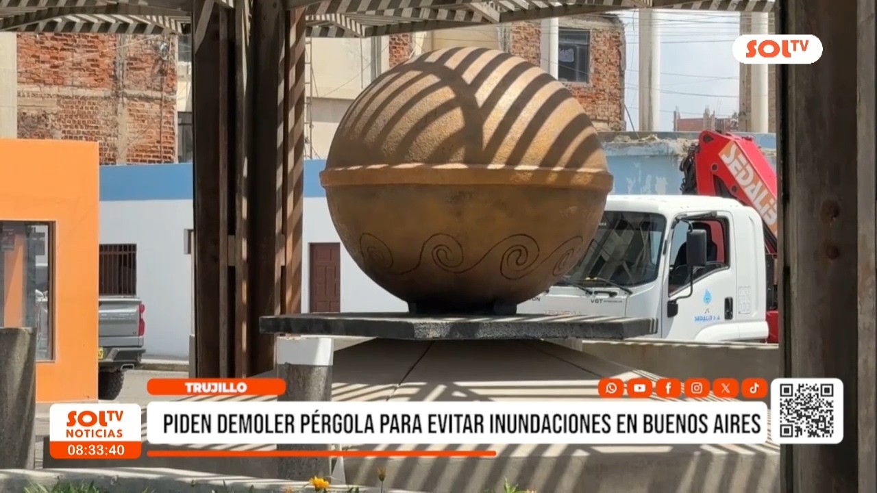 Trujillo: piden demoler pérgola para evitar inundaciones en Buenos Aires