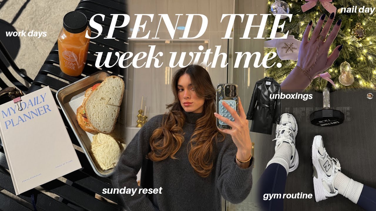 WEEKLY VLOG 🤍 | unboxings, activewear haul, closet organization, work time, weekly hobbies, workout!