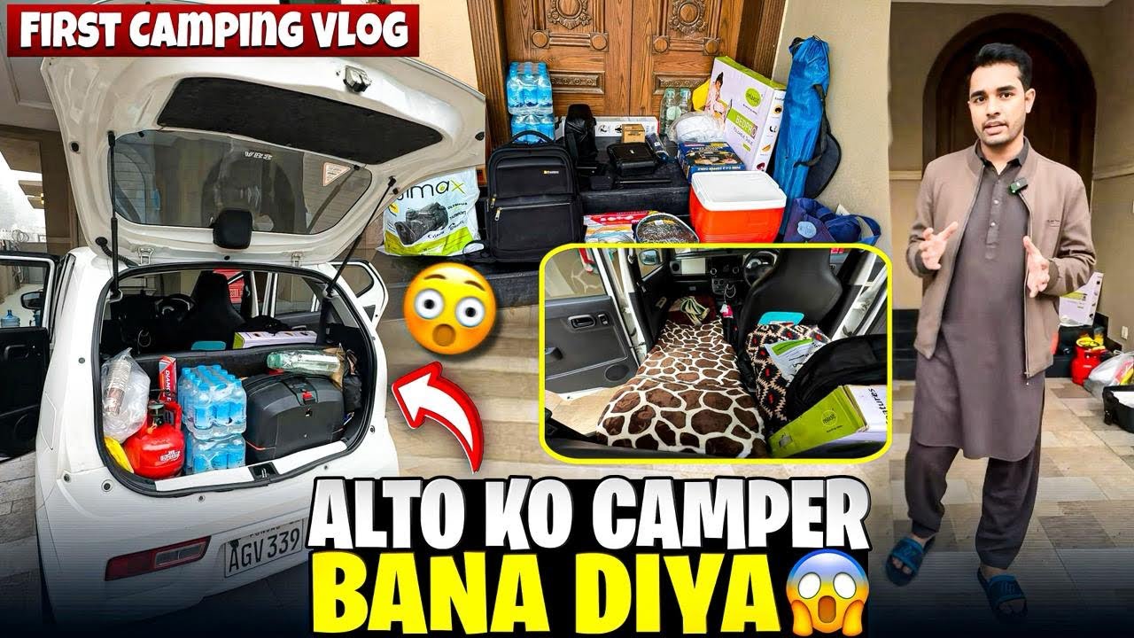 “Alto Car Camping Setup | Complete Camping Vlog” 