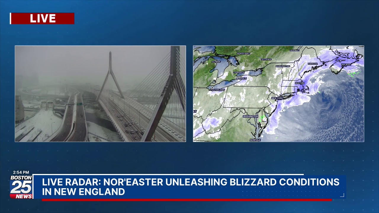 LIVE RADAR: Nor'easter unleashing blizzard conditions in New England