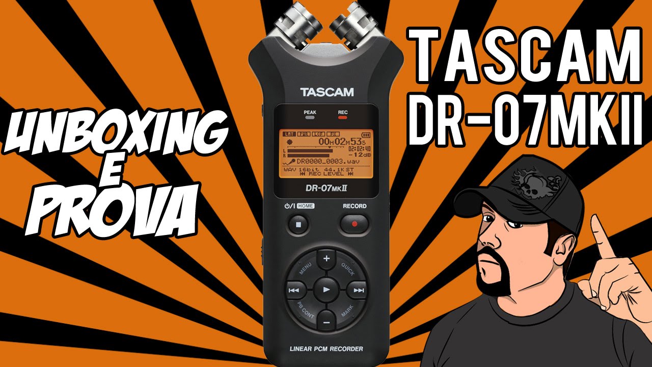 Unboxing & Prova Tascam DR-07MKII