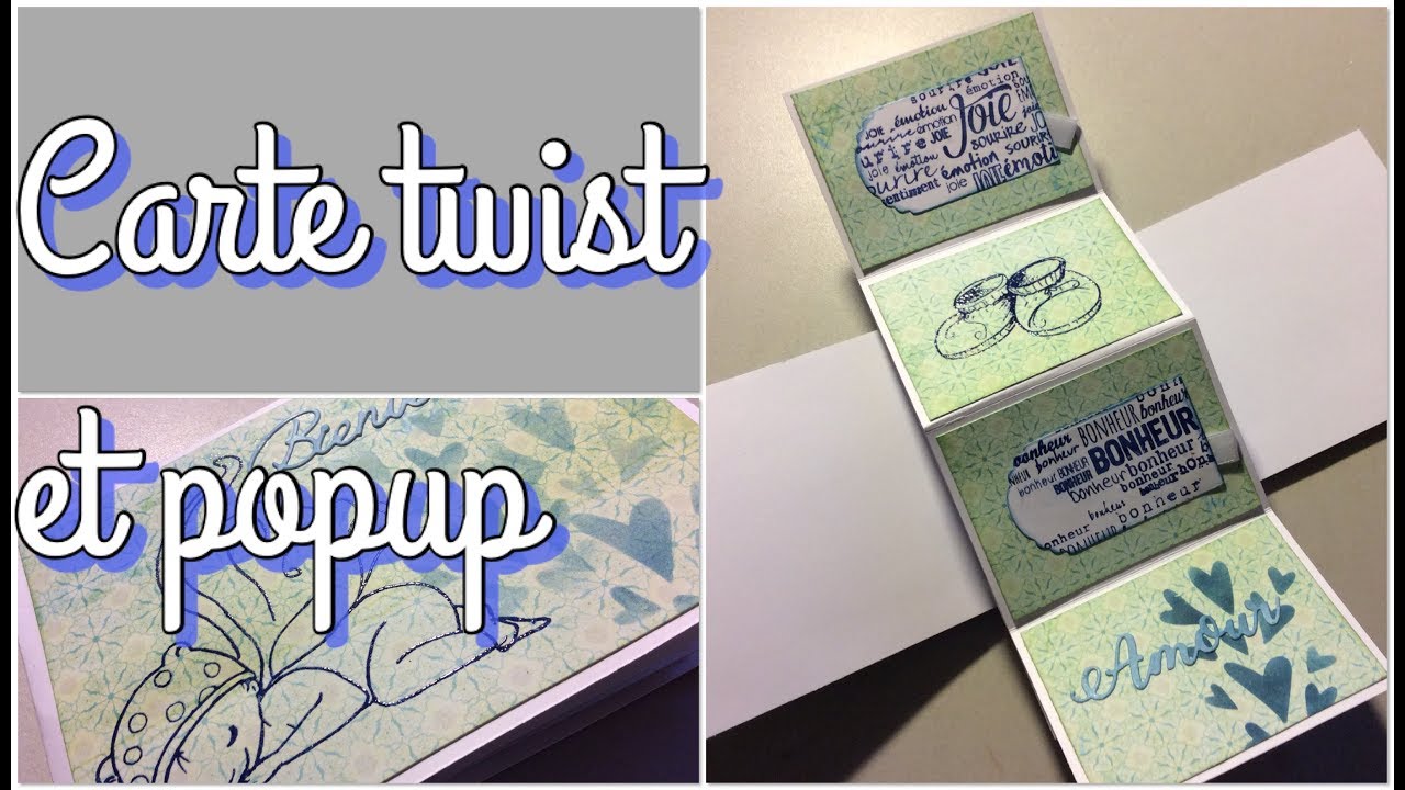 Tuto Isabel Scrap - La carte twist Pop up. Très facile #64