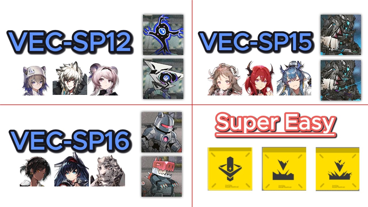 VEC-SP12, VEC-SP15, VEC-SP16 | Super Easy |【Arknights - アークナイツ】
