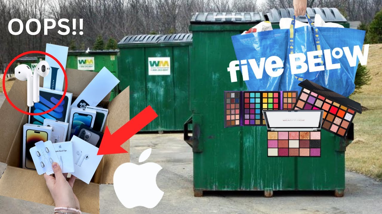 DUMPSTER DIVING AT APPLE STORE (THEY DIDN'T WANT ME TO FIND THIS!)