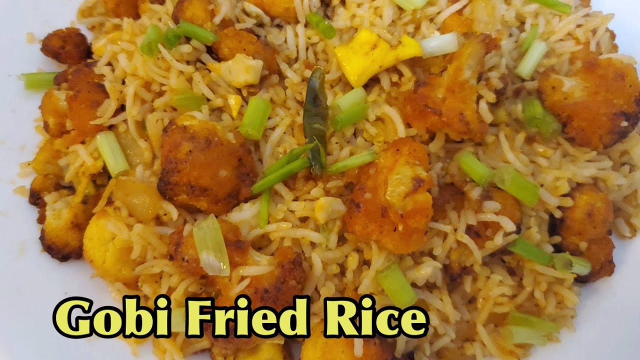 Gobi Fried Rice | Cauliflower Fried Rice | Cauliflower Recipe | Vegetable Fried Rice | Rice Recipes