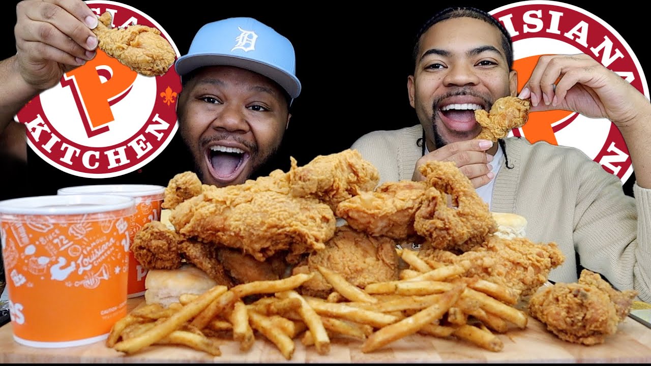 POPEYES CHICKEN MUKBANG WITH @Being Mylen
