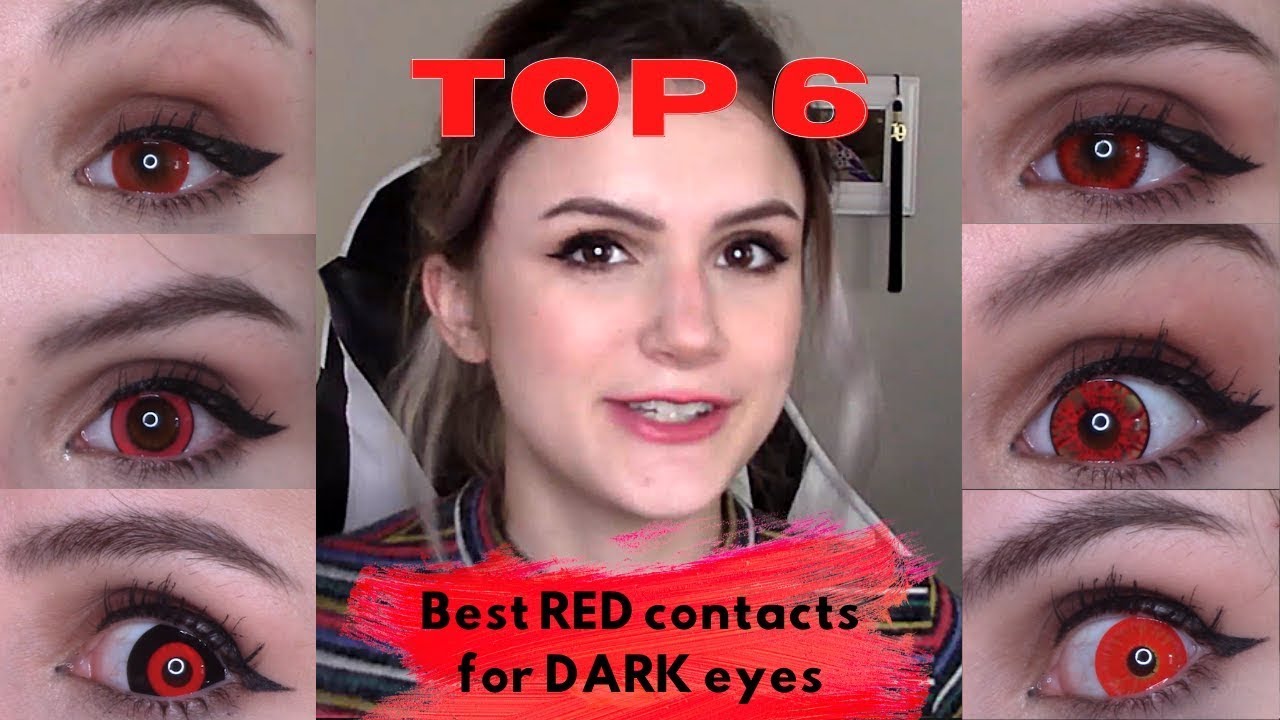 Top 6 BEST Red Lenses for DARK EYES! | Uniqso Review