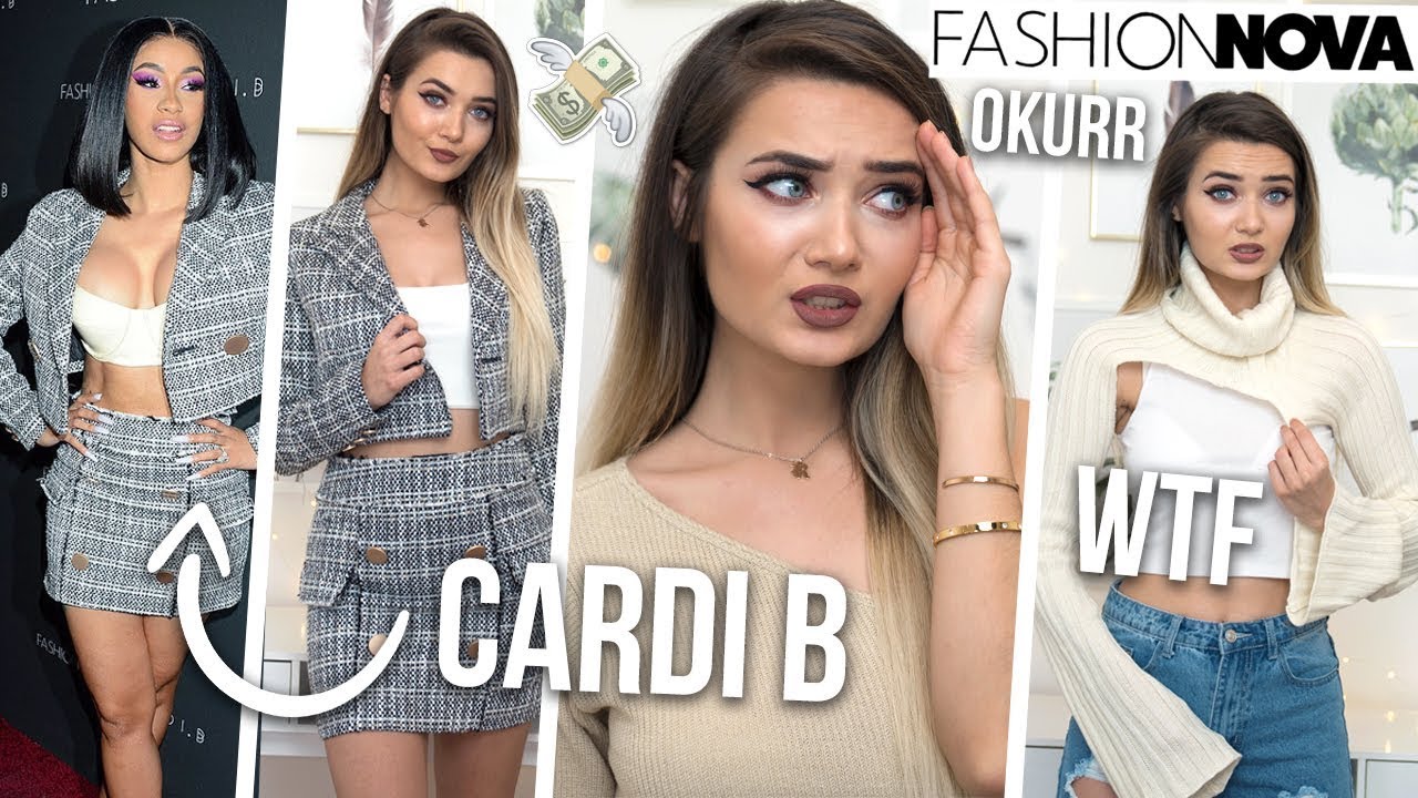 TRYING ON CARDI B X FASHION NOVA CLOTHING... SIS HOW MUCH!?