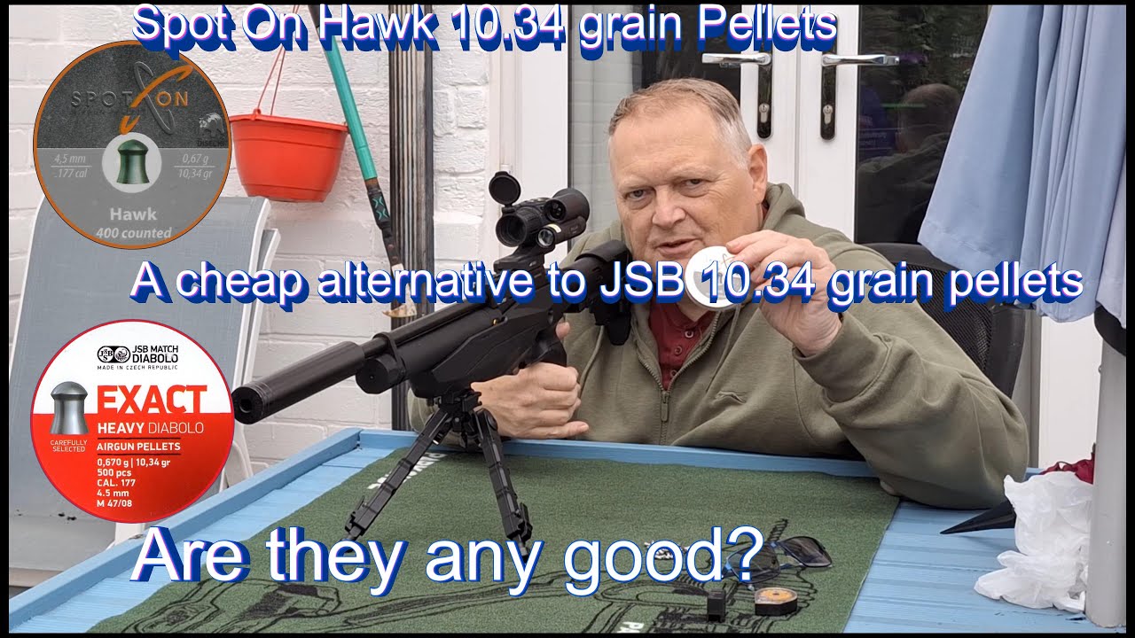 Spot On Hawk 10.34 grain pellets - A cheap alternative to JSB 10.34 grain pellets-Are they any good?