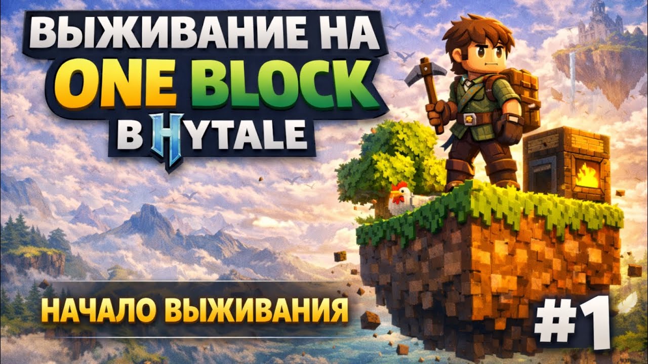 Выживание на One Block в Hytale #1