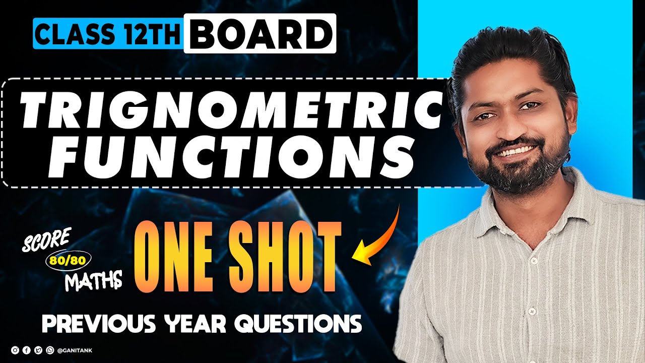TRIGNOMETRIC FUNCTION  ONE SHOT| Previous Year Questions | Maharashtra Boards HSC 2025 | GanitAnk