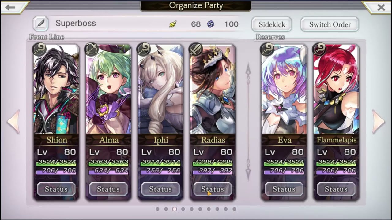 Casual Crono's Another Eden Superboss Team July 2023