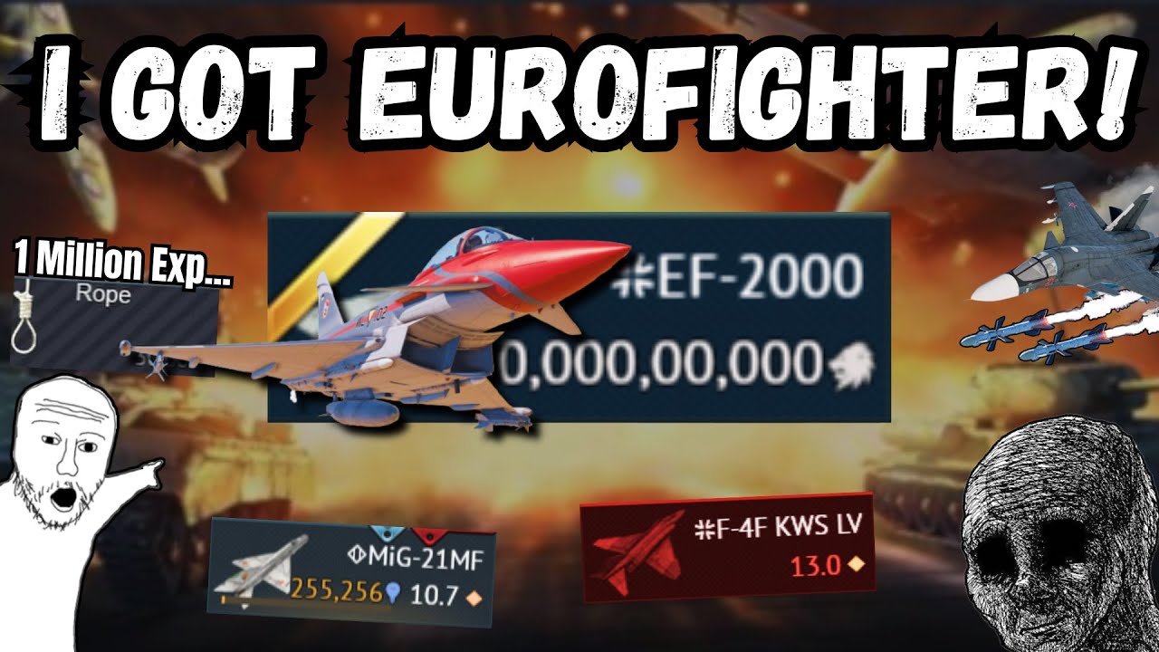I FINALLY got EUROFIGHTER!🔥😱(1M exp in one video...💀) | The WORST Grind Experience [Part 2]