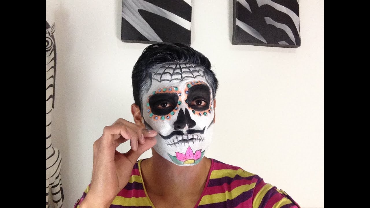 Tutorial Maquillaje de Catrin / Sugar Skull Man Makeup Tutorial