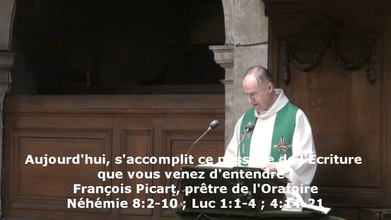 Aujourd’hui, s’accomplit ce passage de l’Écriture que vous venez d’entendre !