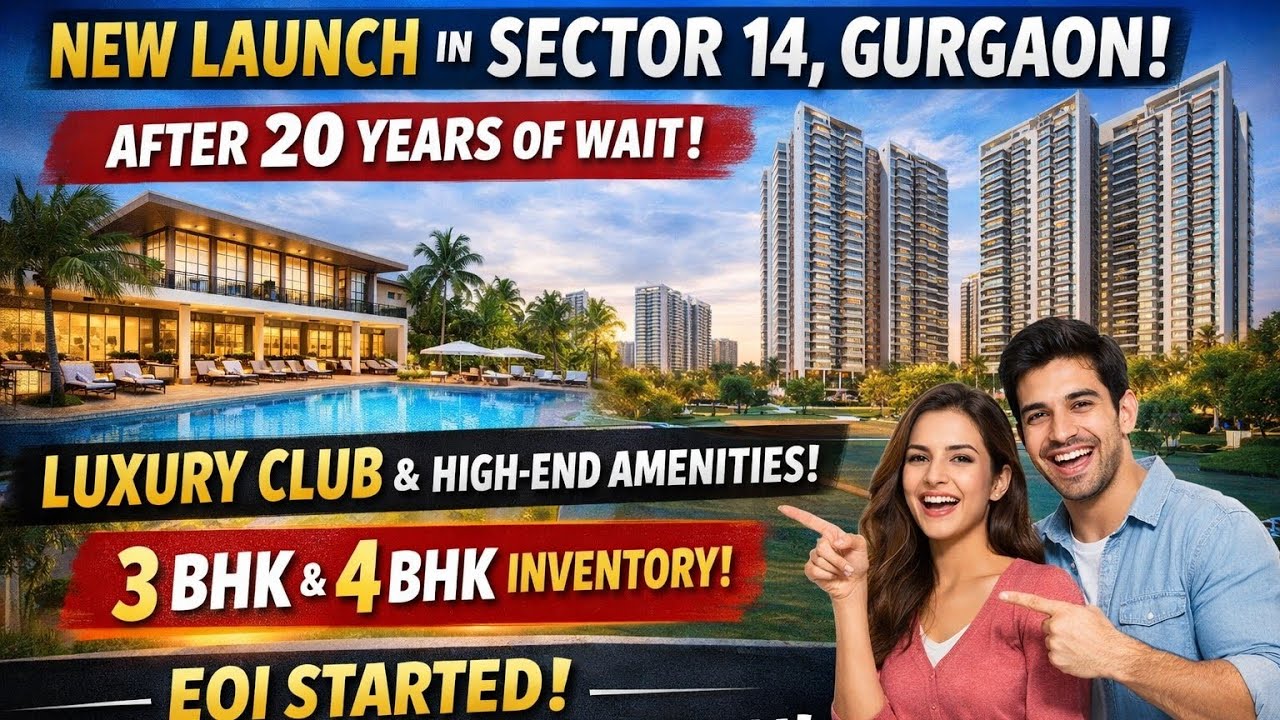 Sector 14 Gurgaon’s FIRST Luxury Township After 20 Years 😱 | EOI Started!