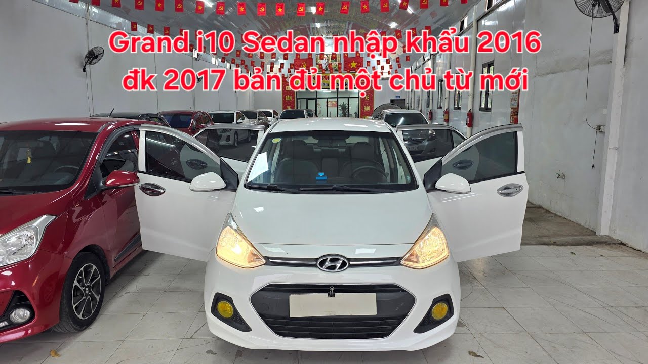🦄 Grand i10 Sedan nhập khẩu 2016 đk 2017 bản đủ một chủ từ mới | Tên tư nhân máy zin | 0913.633.466