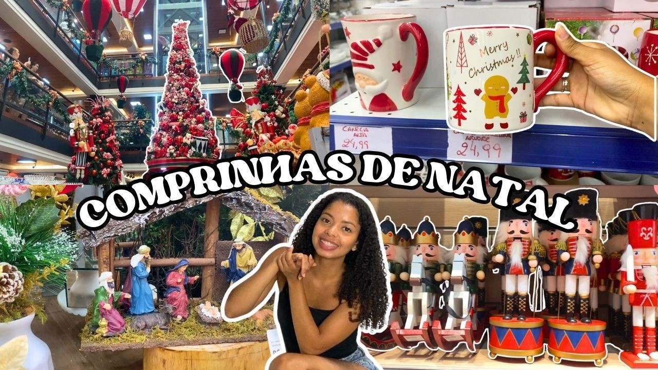 vlog comprinhas de natal 2025 | mostrei todas as decorações que vou usar esse ano 🎄✨
