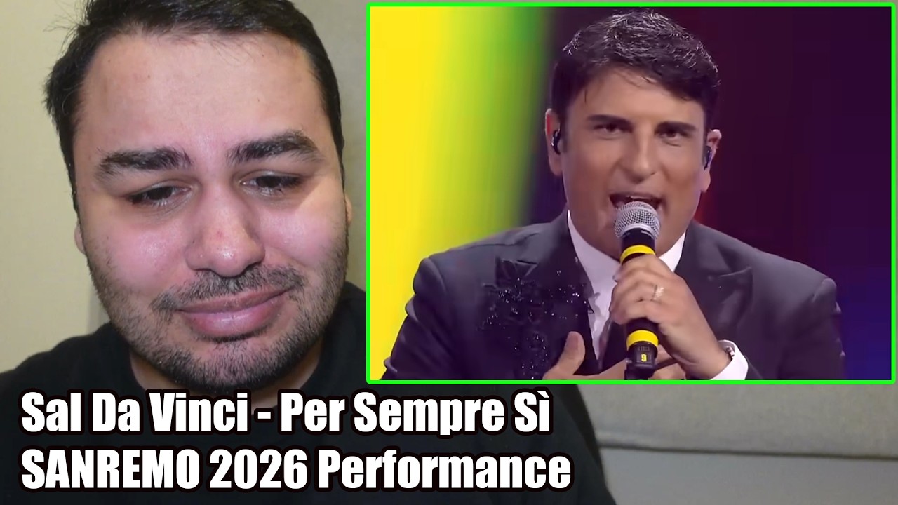 British Reaction To Sanremo 2026 -  Sal Da vinci canta Per sempre si