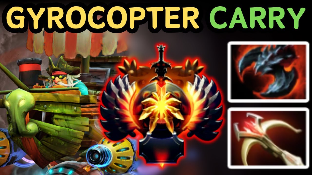 🔥 THE MOST EXPLOSIVE DAMAGE CARRY — GYROCOPTER DOMINATION | DOTA 2 🔥