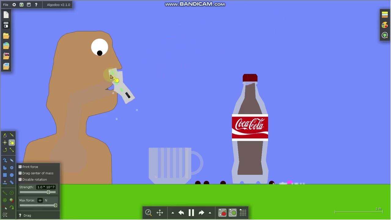 coke vs mentos in algodoo💀