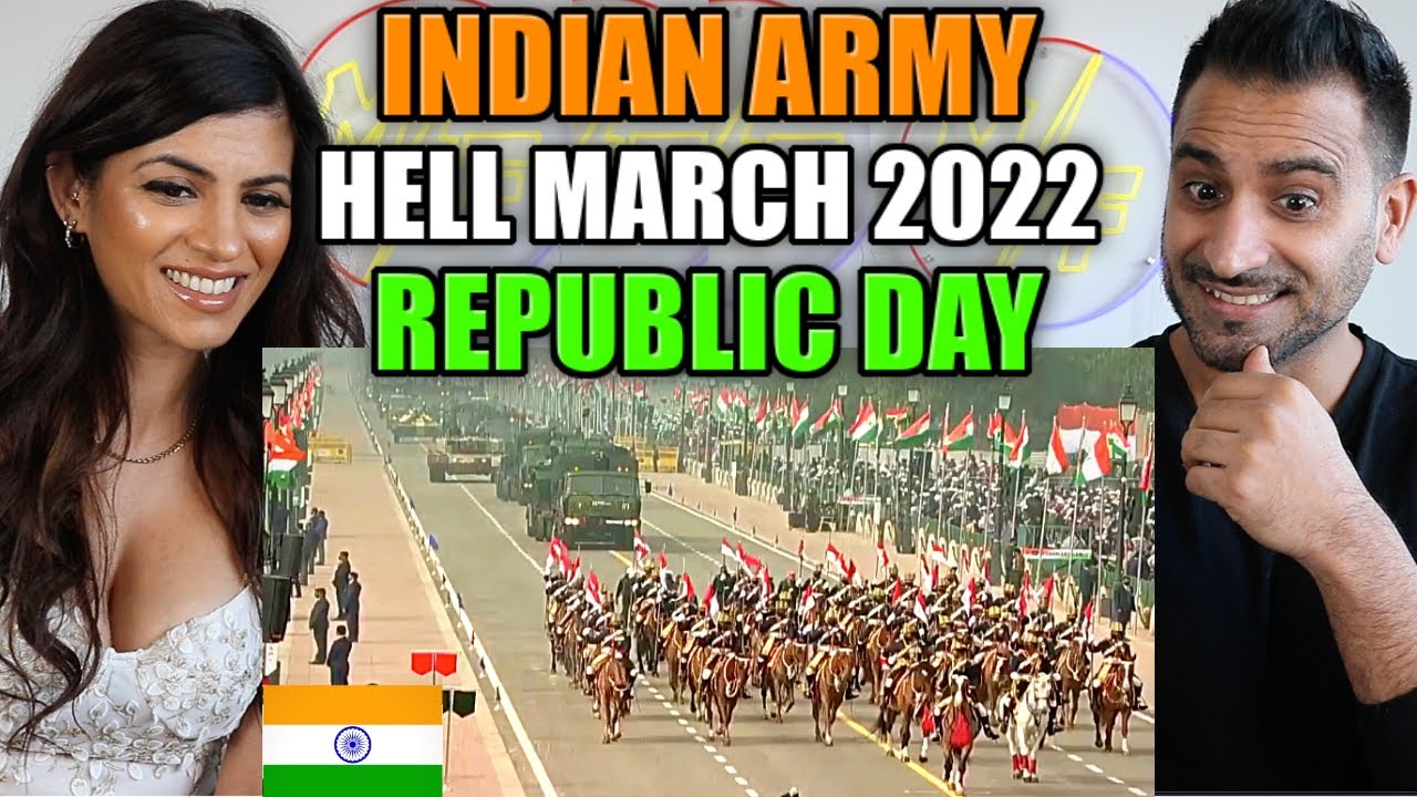 INDIAN ARMY HELL MARCH 2022 || INDIA'S REPUBLIC DAY PARADE || REACTION!!