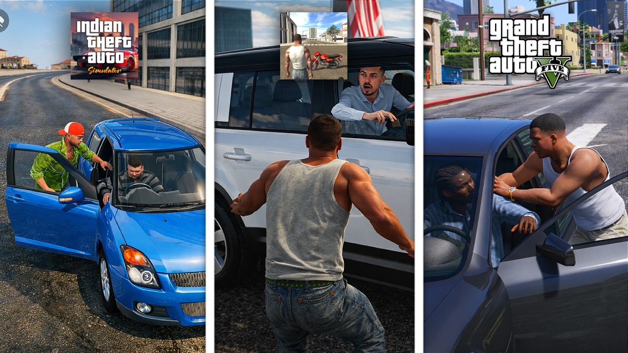 Carjacking Logic in Every Indian GTA Game😂