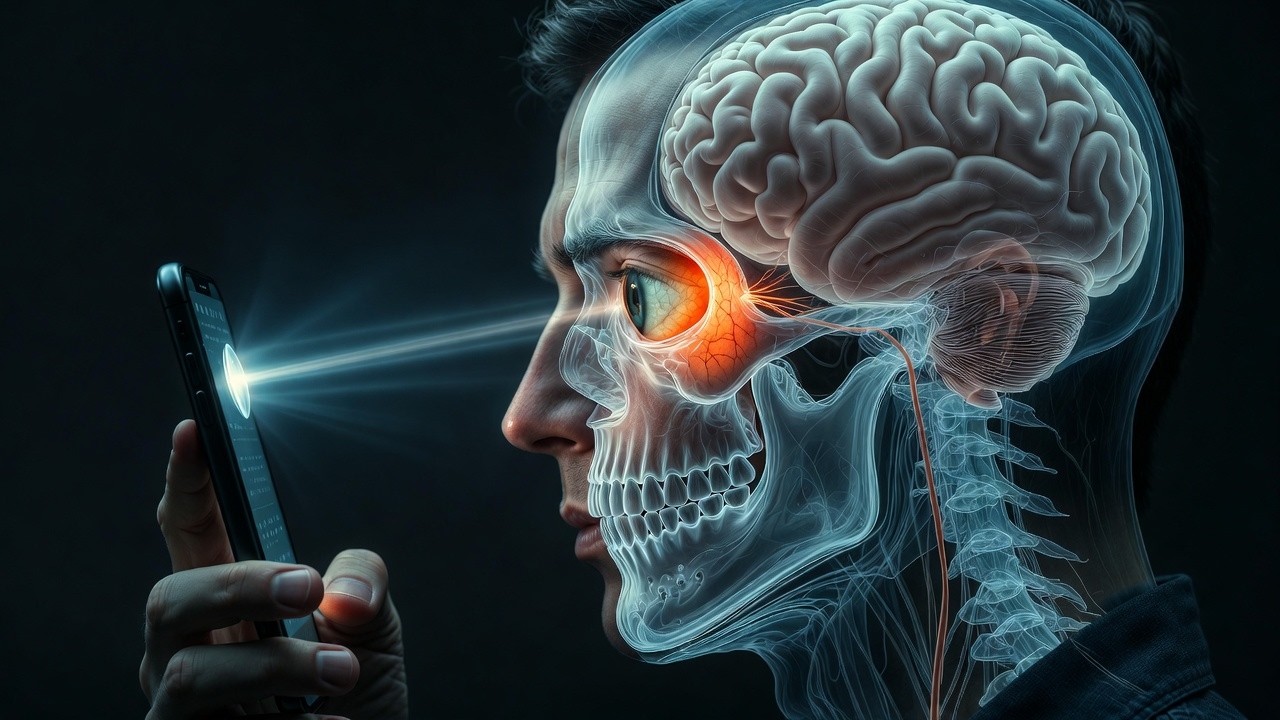 What Really Happens Inside Your Eyes When You Stare at Your Phone Too Long
