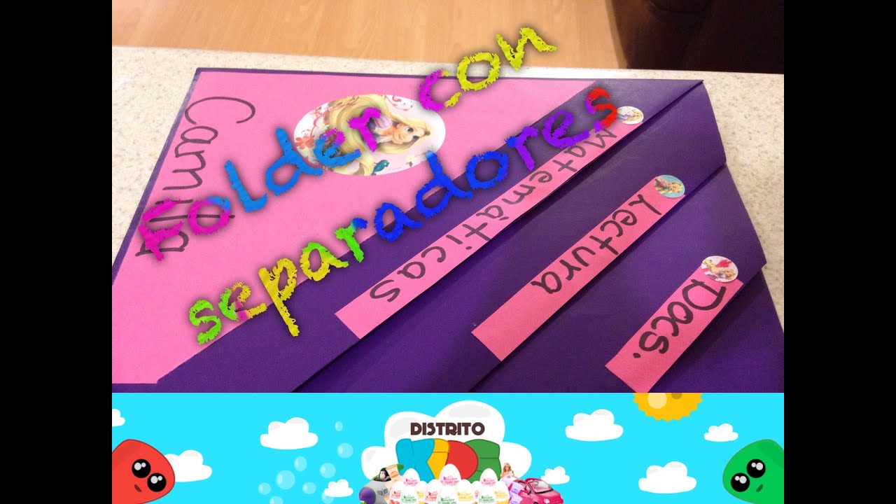 Como hacer folder con separaciones