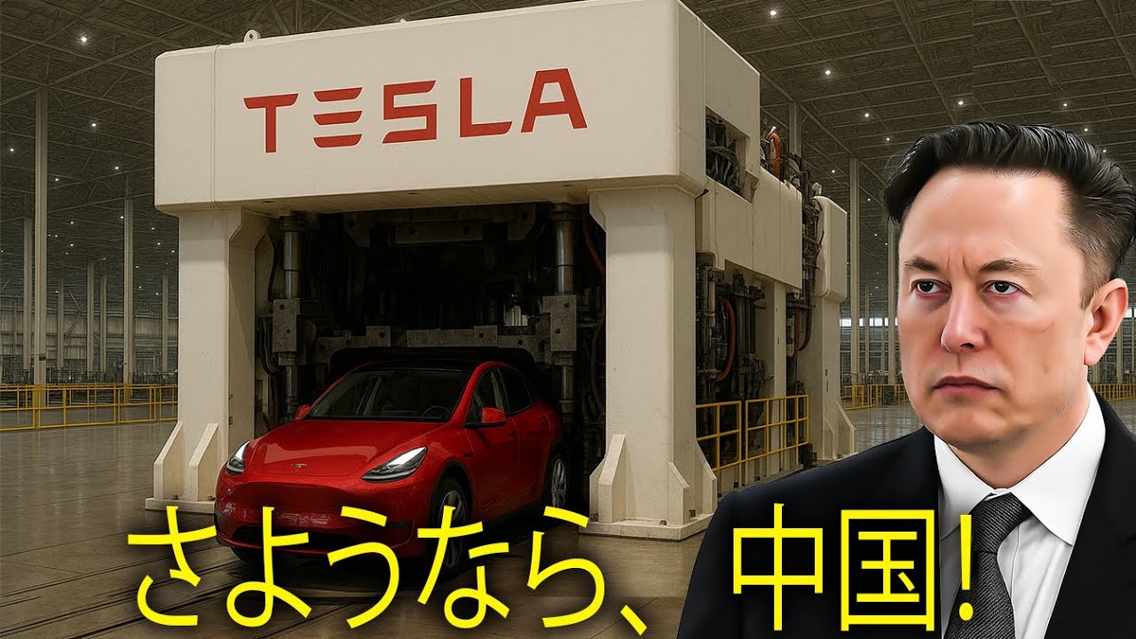 テスラが世界最大のギガプレスを発表、45秒で自動車1台を製造！