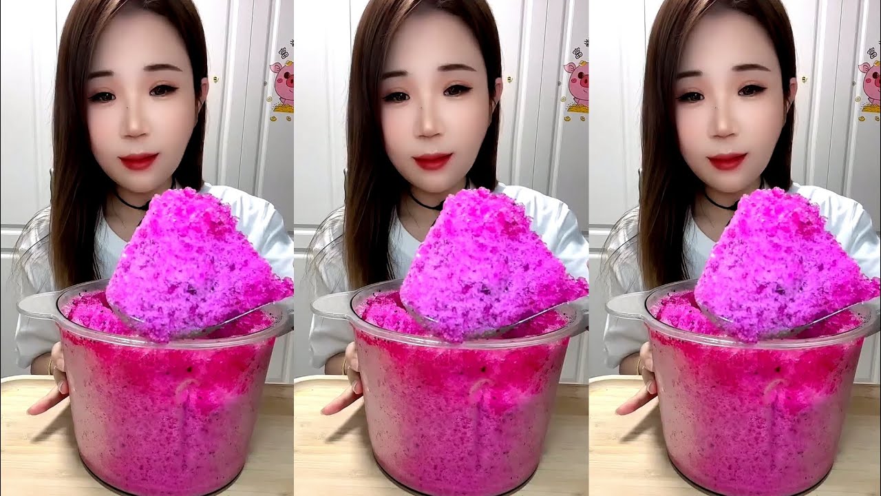 ASMR SHAVED ICE EATING YY