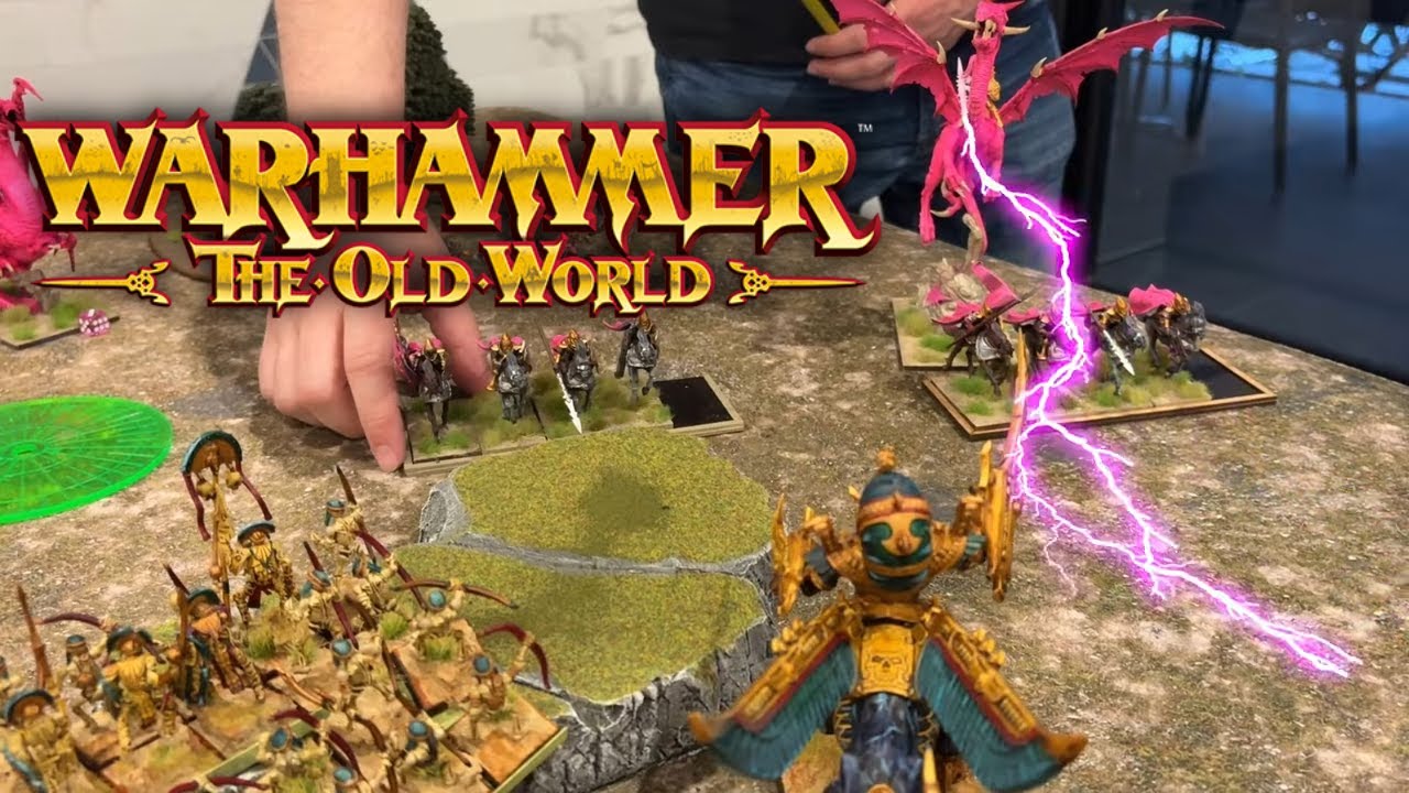 Warhammer the Old World Battle Report Dark Elves Vs Tomb Kings