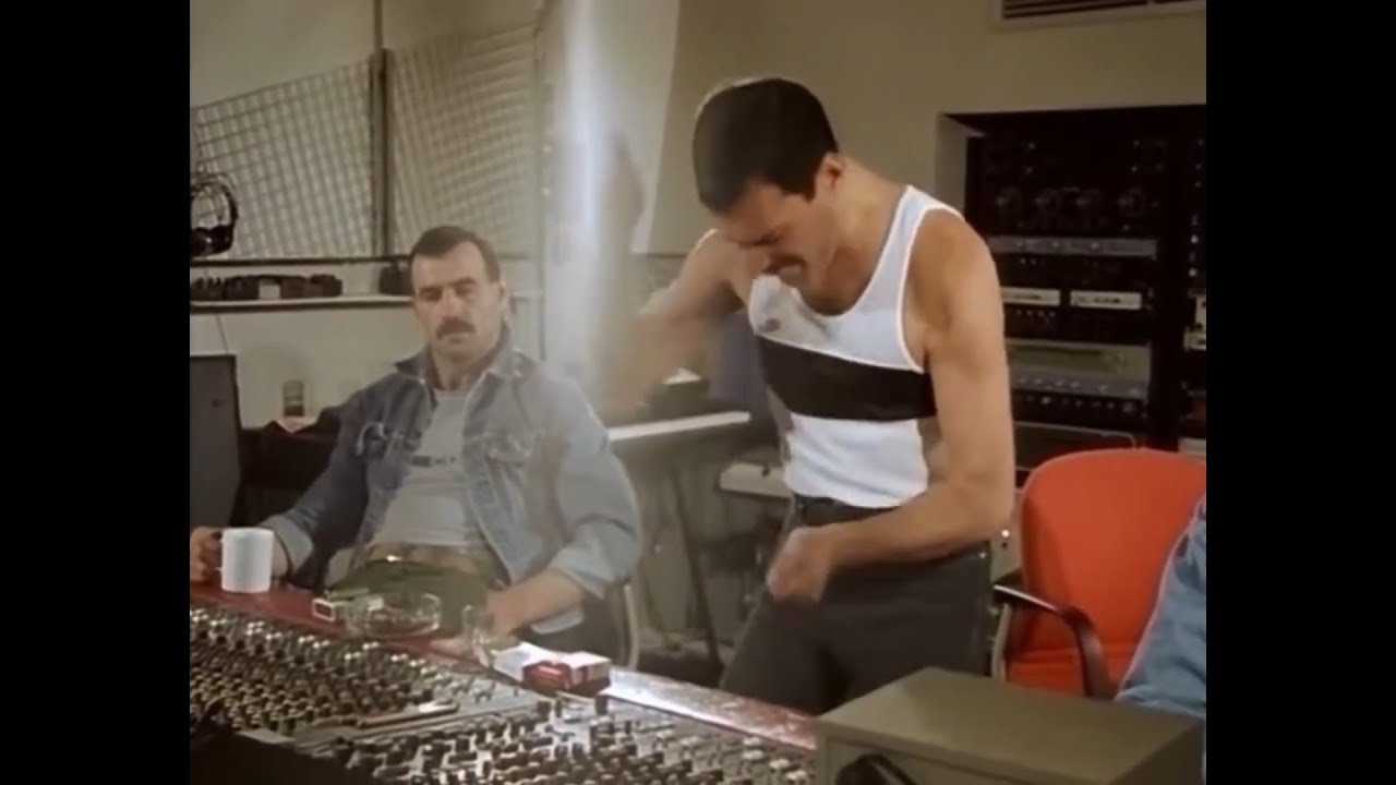 Freddie Mercury Directing Roger Taylor (1985)