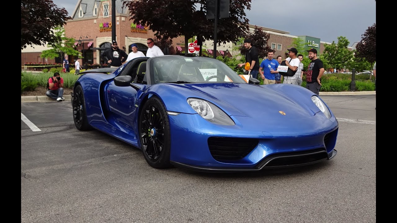 2015 Porsche 918 Spyder Weissach Package in Sapphire Blue & Start Up My Car Story with Lou Costabile